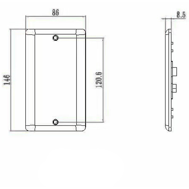 سوکت سوئیچ تک قطبی باکلیت 13A 2 باند HK6213F